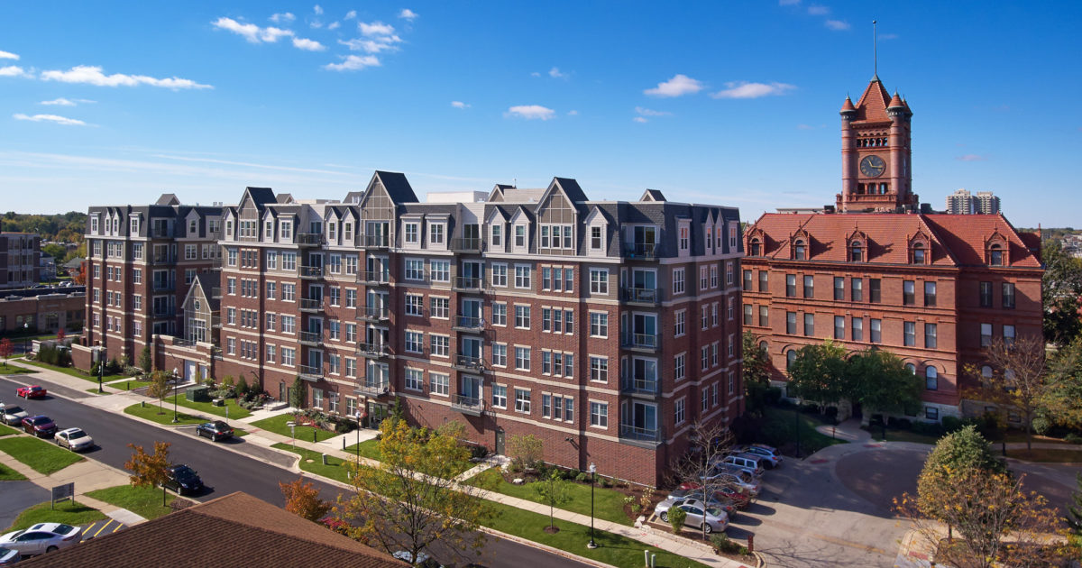 Courthouse Square Apartment Development in Wheaton, IL Focus
